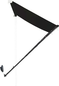 vidaXL Τέντα Συρόμενη με LED Ανθρακί 150 x 150 εκ.