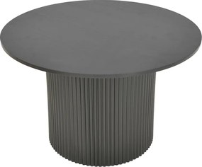 Τραπέζι Karulo pakoworld mdf σε μαύρη απόχρωση Φ120x76εκ