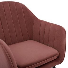 Καρέκλα SAWYER Βελούδο Σάπιο μήλο 53x60x76Υ εκ. 2αδα 53x60x75 εκ.