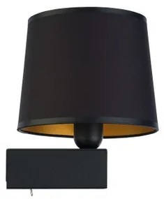 Απλίκα Φωτιστικό Τοίχου E27 10W IP20 Chillin Nowodvorski-8197-Μαύρο-Χρυσό 8197