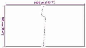 Διαχωριστικό Βεράντας Λευκό 1000 x 100 εκ. από Συνθετικό Ρατάν - Λευκό