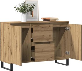 vidaXL Μπουφές Δρυς τεχνίτης 101,5 x 35 x 70 εκ. από Επεξεργασμένο Ξύλο