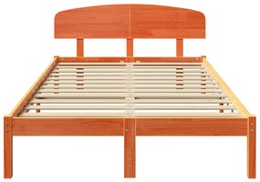 vidaXL Κρεβατόξυλο με Κεφαλάρι Καφέ 120x200 εκ