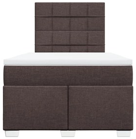 ΚΡΕΒΑΤΙ BOXSPRING ΜΕ ΣΤΡΩΜΑ ΣΚΟΥΡΟ ΚΑΦΕ 120X190 ΕΚ ΥΦΑΣΜΑΤΙΝΟ 3292730