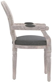 vidaXL Καρέκλα Τραπεζαρίας Σκούρο Γκρι 54 x 56 x 96,5 εκ. Υφασμάτινη