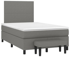 ΚΡΕΒΑΤΙ BOXSPRING ΜΕ ΣΤΡΩΜΑ ΣΚΟΥΡΟ ΚΑΦΕ 120X190 ΕΚ ΥΦΑΣΜΑΤΙΝΟ 3270344