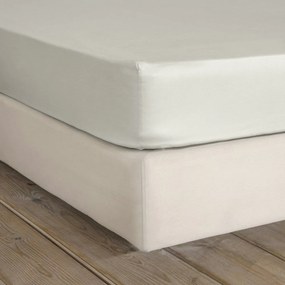 Σεντόνι Superior Satin Με Λάστιχο Fog Beige Nima Single 100x234cm 100% Cotton Satin