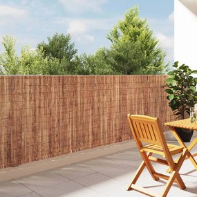 vidaXL Φράχτης από φλοιό δέντρου Καφέ 400 x 125cm Φλοιός