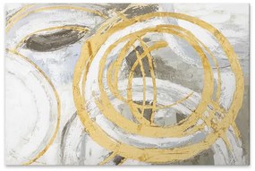 Πίνακας σε καμβά &quot;Exotic Circles&quot; Megapap ψηφιακής εκτύπωσης 140x100x3εκ.