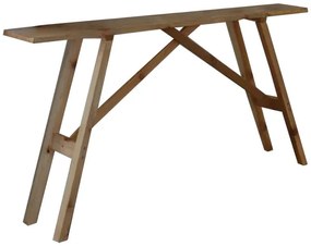 Κονσόλα Roosevelt pakoworld καρυδί ξύλο πεύκου 35mm καρυδί 119x29x80εκ