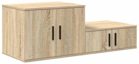 vidaXL Ντουλάπι αποθήκευσης Sonoma Δρυς 127 x 41 x 40 εκ