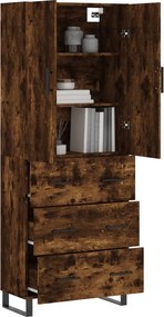 VidaXL Ντουλάπι Καπνιστή Δρυς 69,5x34x180 εκ. από Επεξεργασμένο Ξύλο