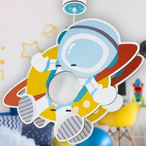 Spaceman MDF παιδικό φωτιστικό οροφής (41347) Ango