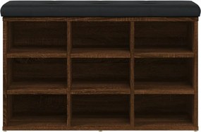 vidaXL Παπουτσοθήκη Καφέ Δρυς 82x32x50 εκ. από Επεξεργασμένο Ξύλο