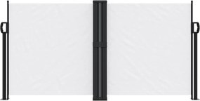 vidaXL Σκίαστρο Πλαϊνό Συρόμενο Λευκό 120 x 1200 εκ.