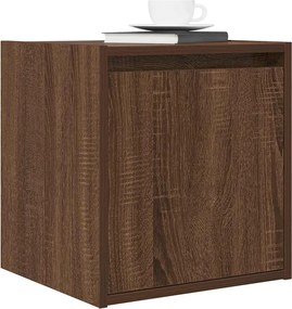 vidaXL Κομοδίνα Επιτοίχια 2 τεμ. Καφέ Δρυς 38x34x40 εκ.