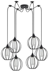 Φωτιστικό Οροφής SE21-BL-B10-BL6-GR2 ADEPT PENDANT Black Metal Grid Pendant+ - 77-8754 - 51W - 100W - 77-8754