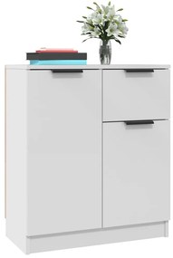 vidaXL Ντουλάπια 2 τεμ. άσπρο 60x30x70 εκ. Επεξεργασμένο Ξύλο