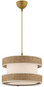 Φωτιστικό Οροφής Halo 390FLH2451 40x40x65cm E27 45/60W Beige-White Opviq