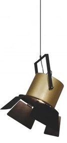 Κρεμαστό Φωτιστικό Οροφής 1xE27 Φ45cm Arlen Homelighting 77-4260 Μαύρο-Χρυσό