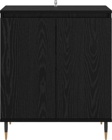 vidaXL Πλαϊνό γραφείο Μαύρη Οξυά 60 x 35 x 70 cm Επεξεργασμένο Ξύλο