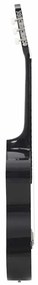 vidaXL Κιθάρα Western Classical Cutaway με 6 Χορδές Μαύρη 38&quot;