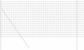 vidaXL Φράχτης Εuro 1,4 x 10 m Σίδηρος με επικάλυψη PVC Γκρι