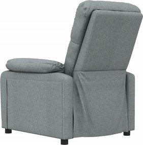 vidaXL Πολυθρόνα Μασάζ Σκούρο Γκρι Υφασμάτινη