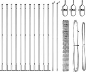 vidaXL Στύλος Περιφράξεων Γαλβανισμένο 25 x 1,2 μ Ατσάλι