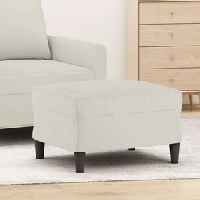 vidaXL Υποπόδιο Κρεμ 60x50x41 εκ. Βελούδινο