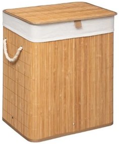 Καλάθι απλύτων Natural χρώμα φυσικό-λευκό 40x30x50εκ 199-000056 Pakoworld-199-000056-Λευκό 199-000056