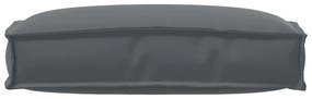 vidaXL Μαξιλάρι Πλάτης Ανθρακί 60 x 40 x 12 cm