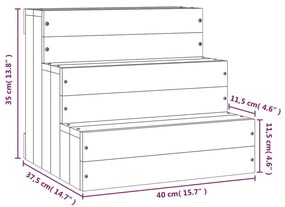 ΣΚΑΛΑ ΚΑΤΟΙΚΙΔΙΟΥ ΓΚΡΙ 40 X 37,5 X 35 ΕΚ. ΑΠΟ ΜΑΣΙΦ ΞΥΛΟ ΠΕΥΚΟΥ 822463