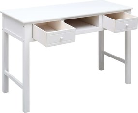 vidaXL Γραφείο Λευκό 110 x 45 x 76 εκ. Ξύλινο