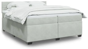 ΚΡΕΒΑΤΙ BOXSPRING ΜΕ ΣΤΡΩΜΑ ΑΝΟΙΧΤΟ ΓΚΡΙ 200X200 ΕΚ. ΒΕΛΟΥΔΙΝΟ 3288702