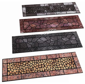 Χαλί Μακρόστενο Σχέδιο Πέτρες 24x90cm Σε 4 Σχέδια