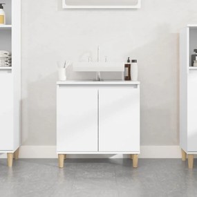 vidaXL Ντουλάπι Νιπτήρα Λευκό 58 x 33 x 60 εκ. από Επεξεργασμένο Ξύλο
