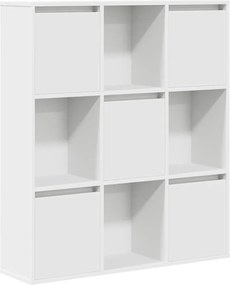 vidaXL Βιβλιοθήκη Λευκή 89x24x101,5 εκ. από Επεξεργασμένο Ξύλο