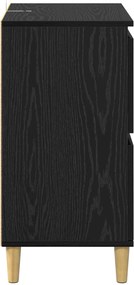 vidaXL Πλαϊνό γραφείο Μαύρη Οξυά 60 x 35 x 70 cm Επεξεργασμένο Ξύλο