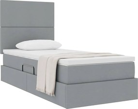 vidaXL Κρεβάτι με αποθηκευτικό χώρο και στρώμα 90 x 200 cm Πολυεστέρας