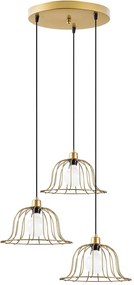 Φωτιστικό Οροφής Boey 942FLG1408 62x62x121cm 3xE27 40W Gold Opviq