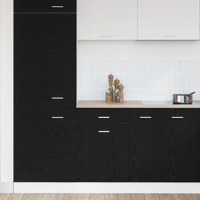 vidaXL Μαύρο Δρυς Ντουλάπι - 50x46x81.5 εκ, φτιαγμένο από επεξεργασμένο ξύλο.