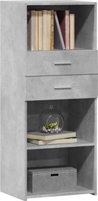 vidaXL Ντουλάπι Γκρι Σκυρ. 50x42,5x124 εκ. από Επεξεργασμένο Ξύλο