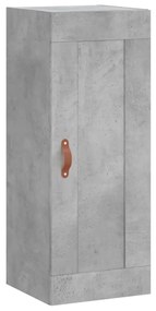 vidaXL Ντουλάπι Γκρι Σκυροδέματος 34,5x34x180 εκ. Επεξεργασμένο Ξύλο