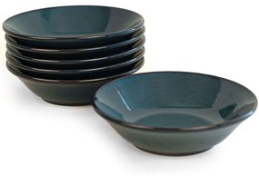Πιάτο Βαθύ (Σετ 6Τμχ) 275KRM1883 18cm Navy Blue Hermia Ceramic