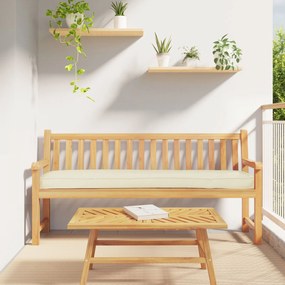 vidaXL Μαξιλάρια Παλέτας για Παγκάκι 2 τεμαχίων Κρεμ 200x40x8 εκ. Υφασμάτινος Πολυεστέρας