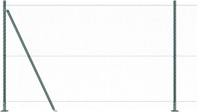 vidaXL Στύλος Περιφράξεων Πράσινο 10 x 1,6 m (25 mm πλέγμα)