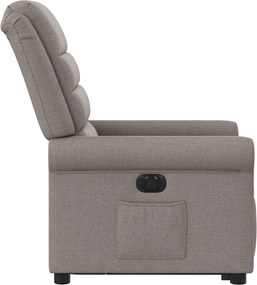 vidaXL Πολυθρόνα Ηλεκτρική Ανακλ.Taupe Υφασμάτινη