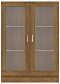 vidaXL Βιτρίνα Καφέ Δρυς 82,5 x 30,5 x 115 εκ. από Επεξεργασμένο Ξύλο