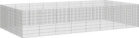 vidaXL Περίφραξη Ζώων Ελεύθερης Βοσκής 24 Πάνελ 54x80 εκ. Γαλβ. Σίδερο